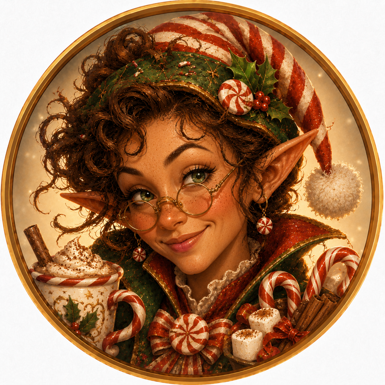 Ida Peppermint, Candy Cane & Cocoa Elf