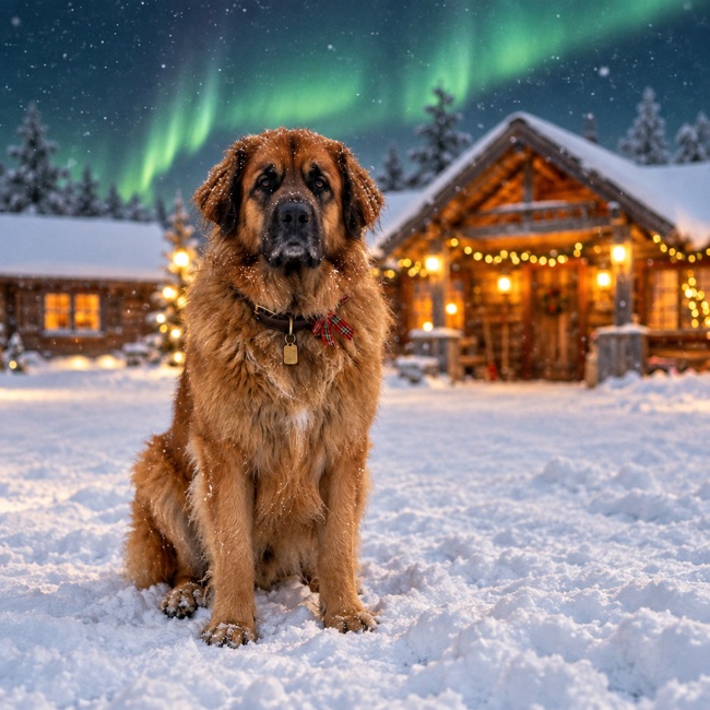 Bjorn, The Eldest of Santa's Dogs