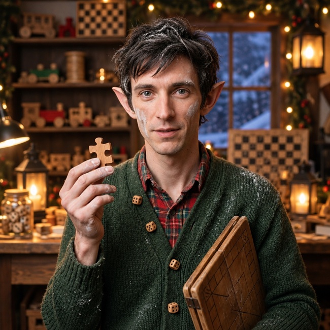 Chalkwick, Game designer of the puzzle and games room.