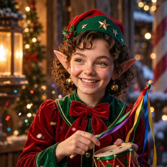 Merrybell, Joy and celebration elf.