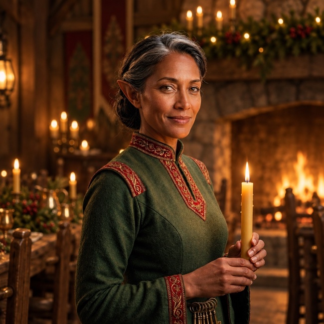 Emberlyn, Hall steward of the feast hall.