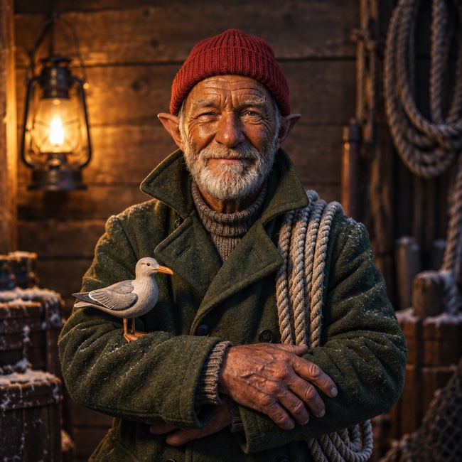 Grindlefog, Harbor keeper of the frozen harbor.