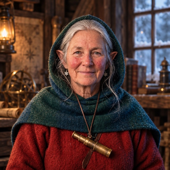 Zephyrine, Chief sky-reader at the Weather Station.