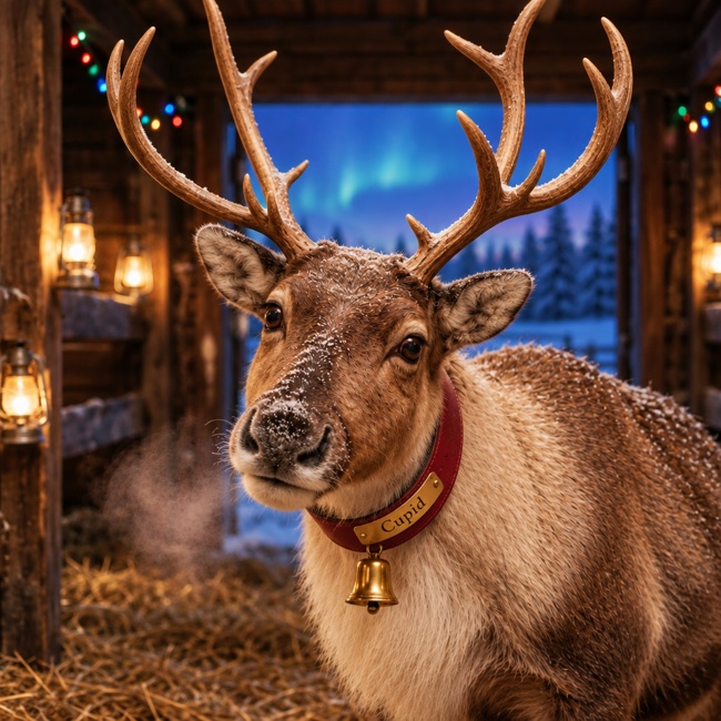 Cupid, Gentle reindeer tuned into love in families.