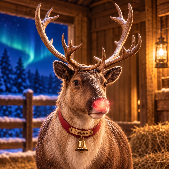 Rudolph, Lead of the Sleigh Team