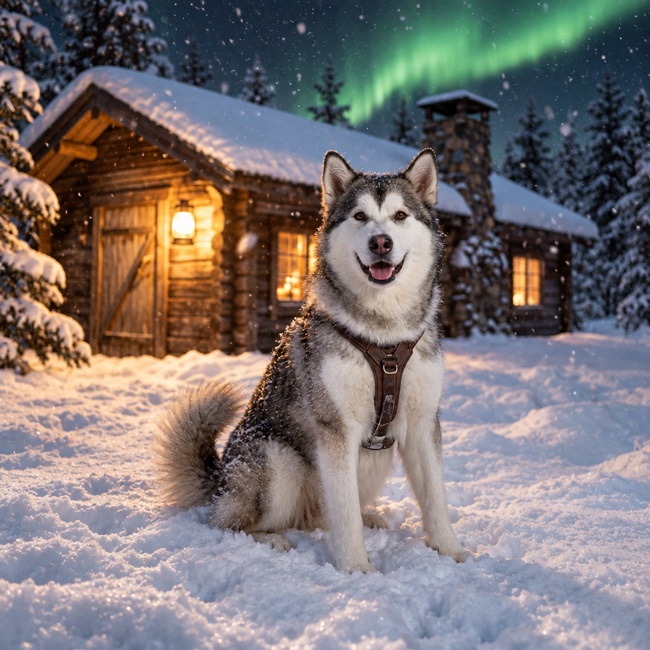 Soren, The Youngest of Santa's Dogs
