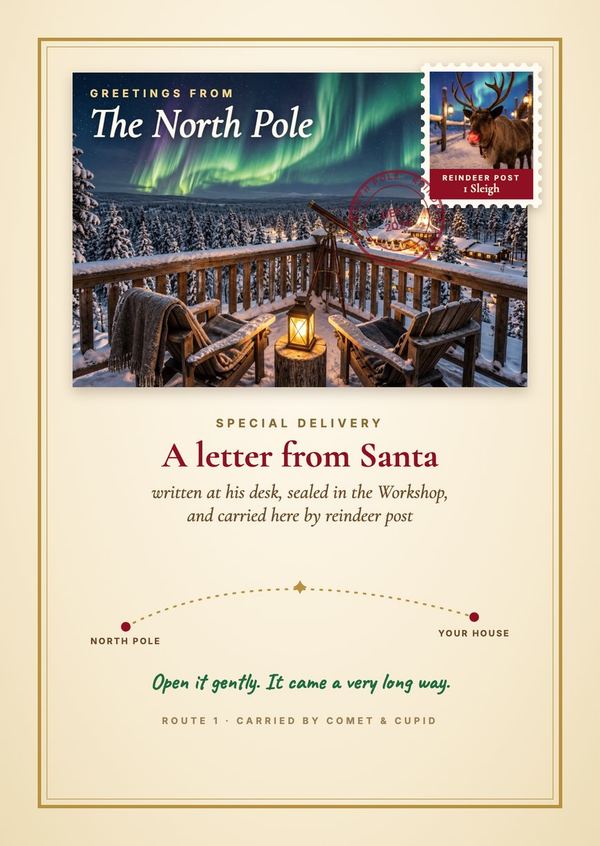 The Reindeer Post card
