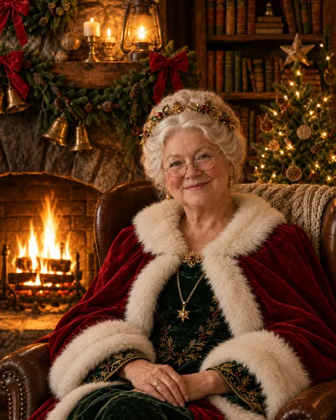 Official portrait of Mrs. Claus, set 1