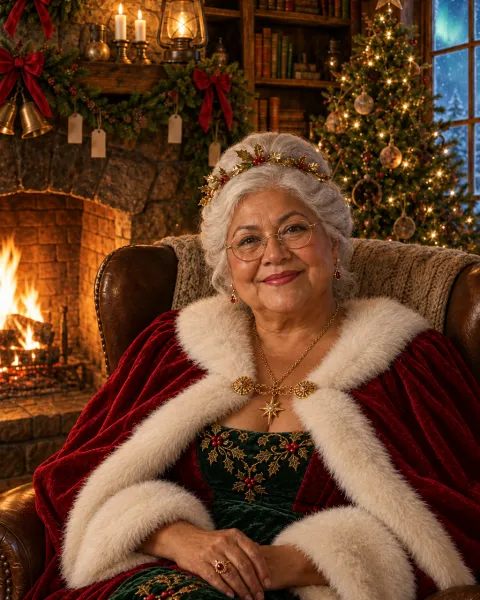 Official portrait of Mrs. Claus, set 3
