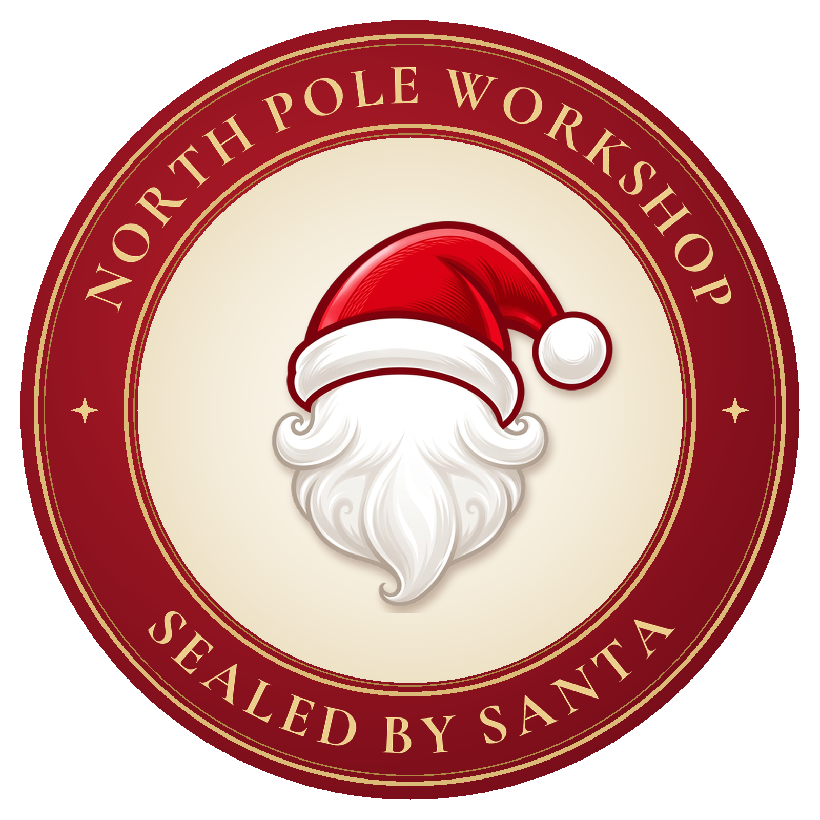 North Pole Workshop seal, medallion
